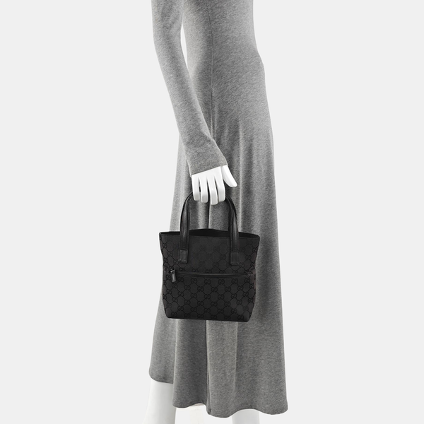 Monogram Canvas Top Handle Bag Black