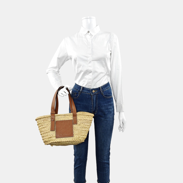 Basket Small Straw Beige