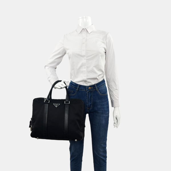 Nylon Tote Bag Black