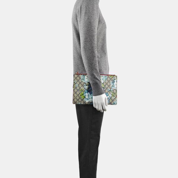 Monogram Coated Canvas Top Handle Bag Blue