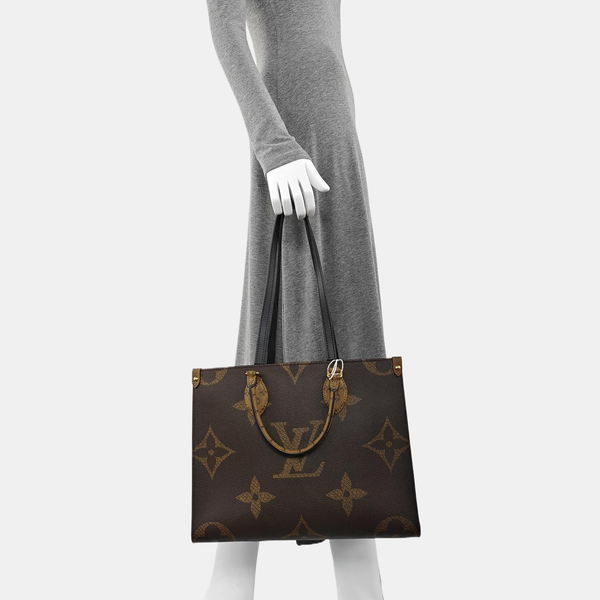 ONTHEGO MM Monogram Coated Canvas Brown