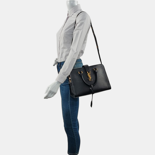 MONOGRAM CABAS Calfskin Black