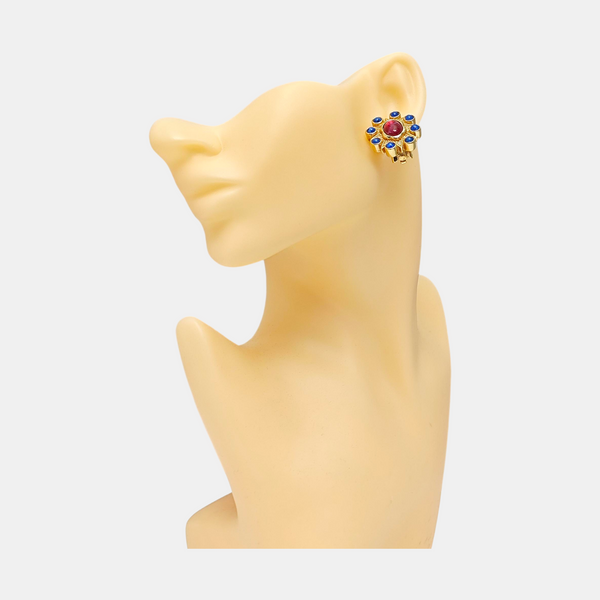 Metal Gold Clip On Earrings