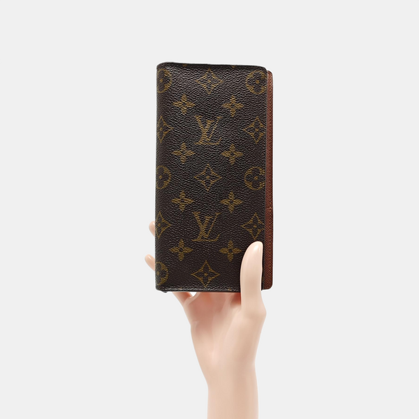 BRAZZA Monogram Coated Canvas Brown Wallet