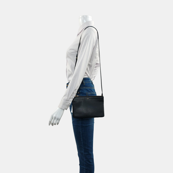 TRIO Small Lambskin Black