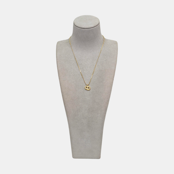 Petit CD Metal Gold Necklace