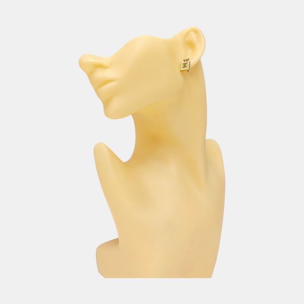 Metal Gold Stud Earrings