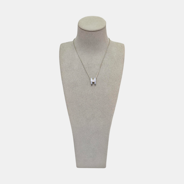 Pop H Metal Silver Necklace