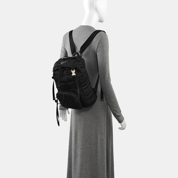 Nylon Backpack Black