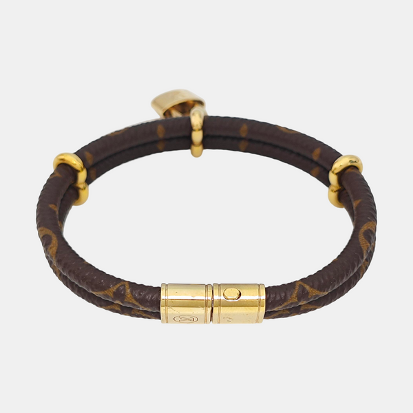 KEEP IT Coated Canvas Brown Bracelet