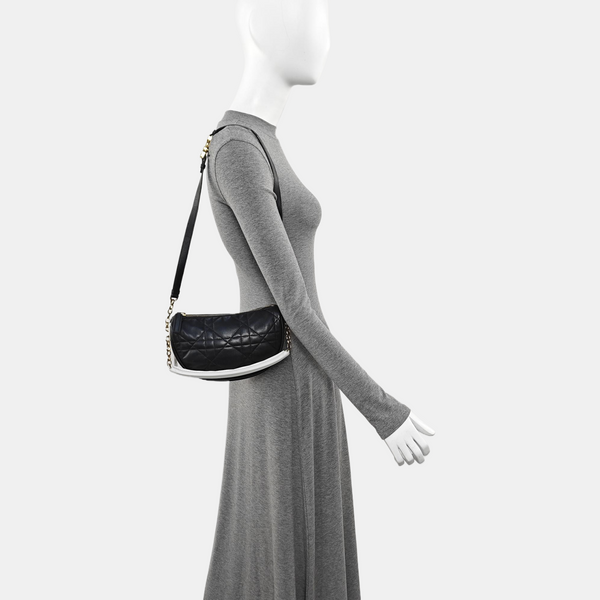 Dior Vibe Hobo Quilted Lambskin Black