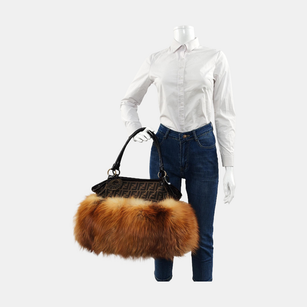 FF Tote Fur Brown
