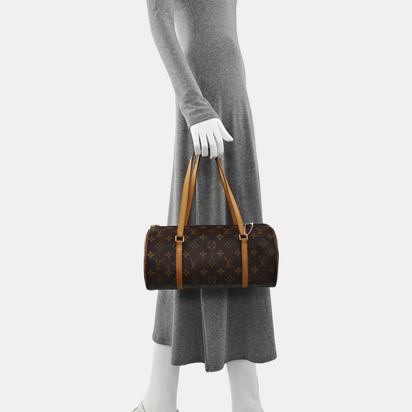 PAPILLON Monogram Coated Canvas Brown