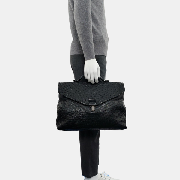 Capri Ostrich Black