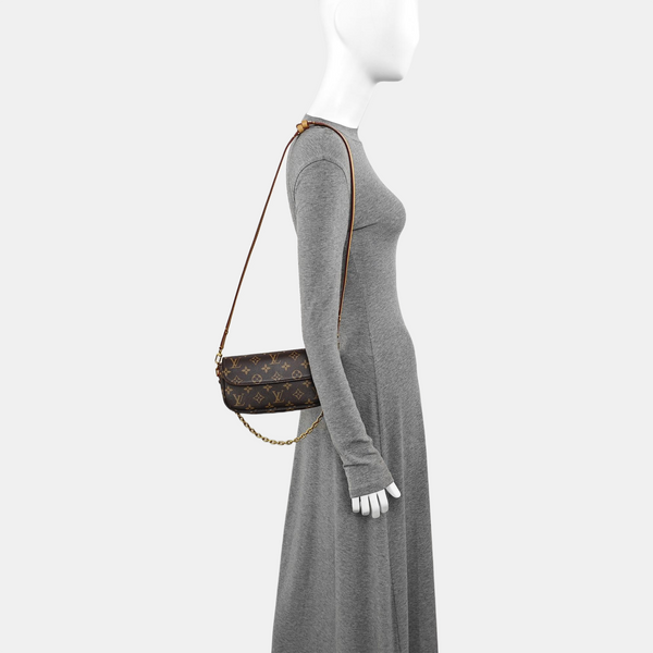IVY Monogram Coated Canvas Brown