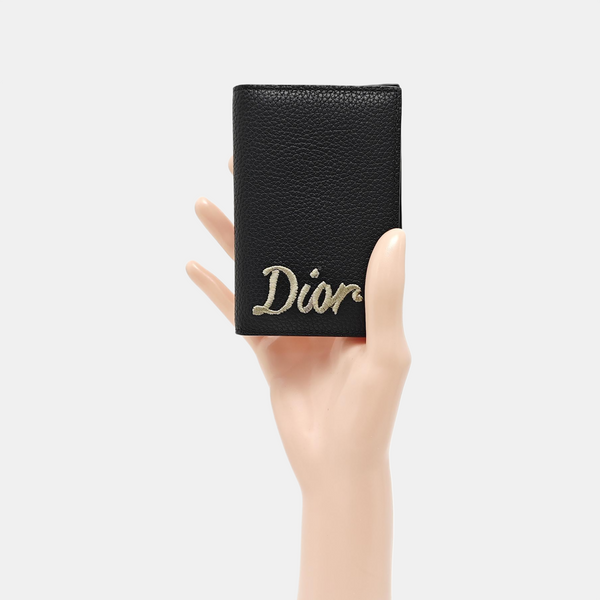 Calfskin Card Holder Black