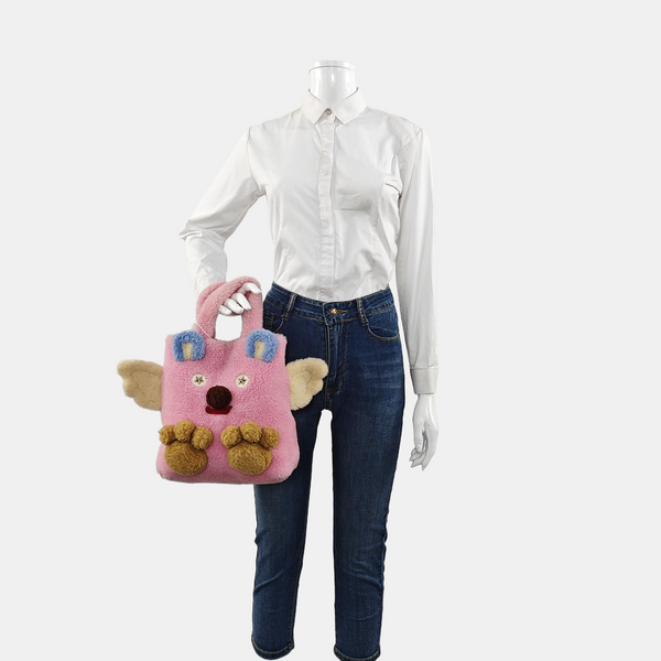 Children’s GG Bucket Sheepskin Pink