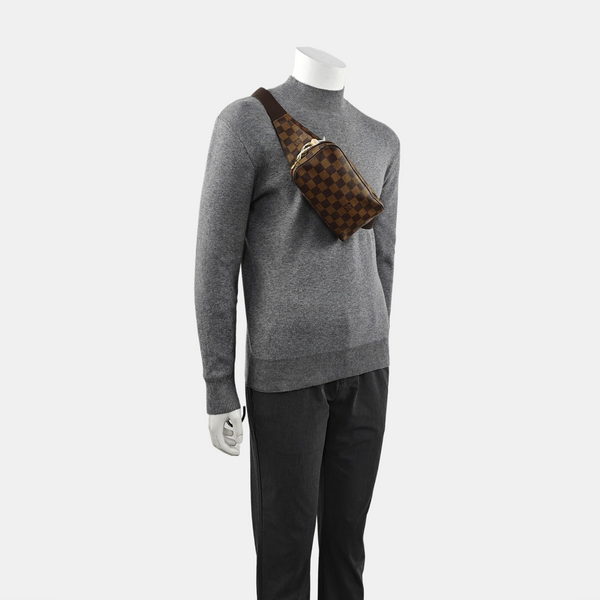 GÉRONIMOS Damier Ebene Coated Canvas Brown