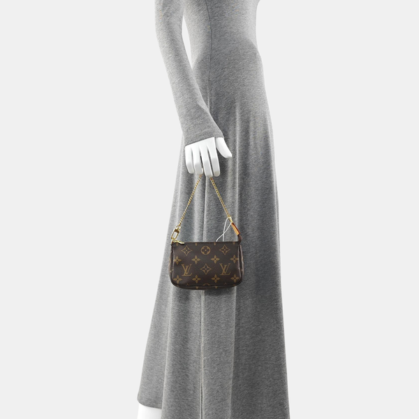 ACCESSOIRES Mini Monogram Coated Canvas Brown