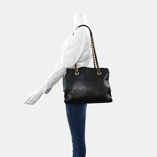 Calfskin Tote Bag Black