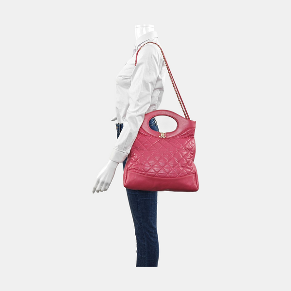 CHANEL 31 Quilted Calfskin Pink
