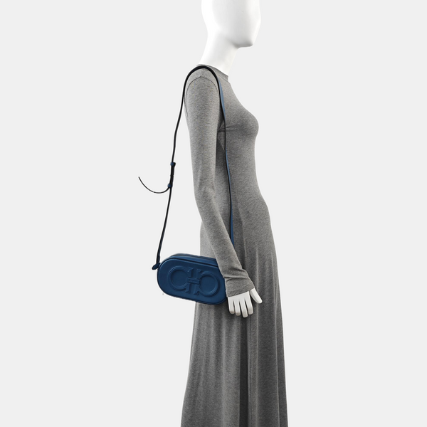 Gancini Calfskin Blue
