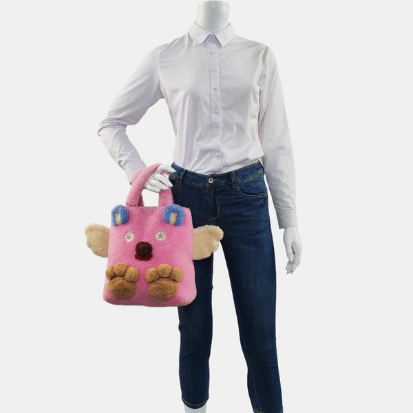 Children’s GG Bucket Sheepskin Pink