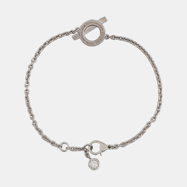 Finesse 18k White Gold Silver Bracelet