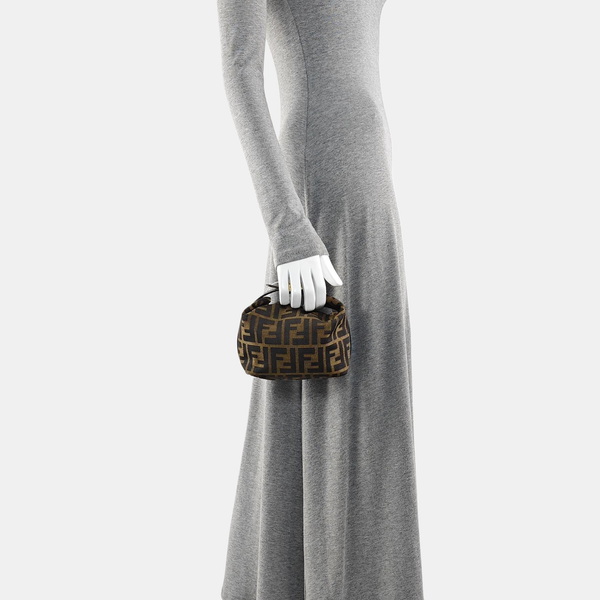 Canvas Top Handle Bag Brown