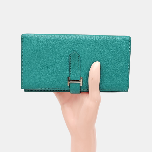 Bearn Chèvre Mysore Green Wallet