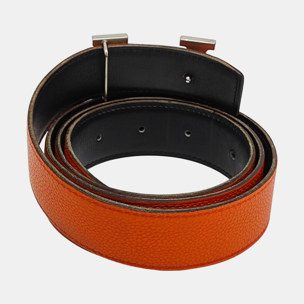 Leather Belt Orange