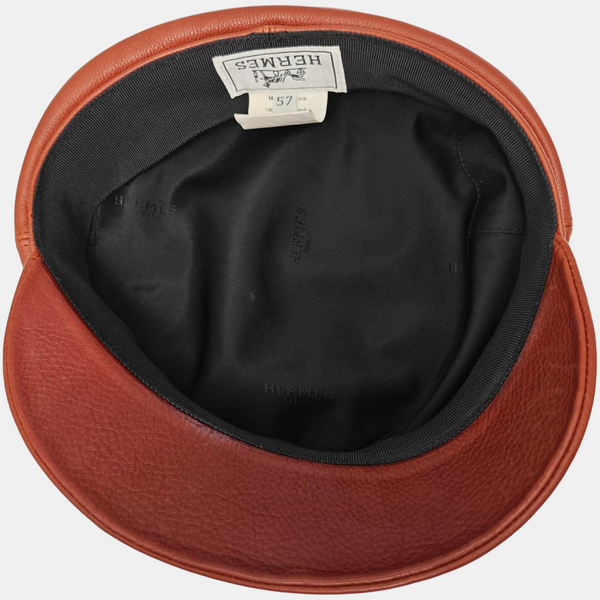 Leather Hat Brown
