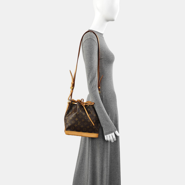 NOÉ BB Monogram Coated Canvas Brown