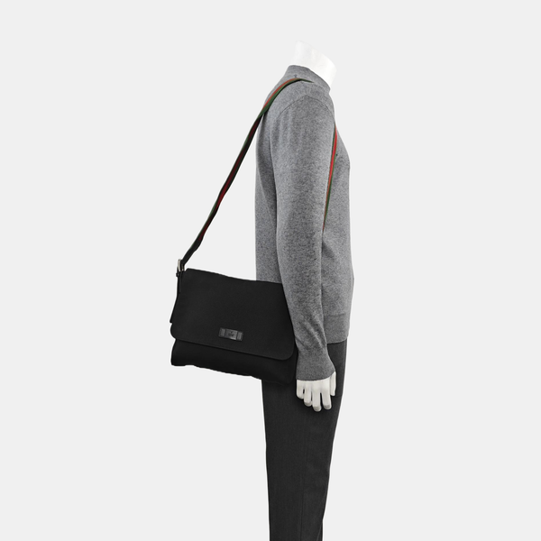 Canvas Crossbody Bag Black