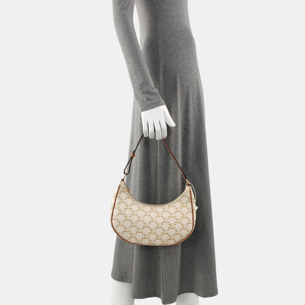 Authenticated pre-owned AVA Coated Canvas Beige - Top Handle Bag at Looply