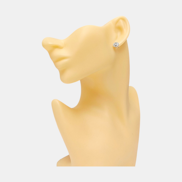 CARTIER D'AMOUR 18k White Gold Silver Stud Earrings