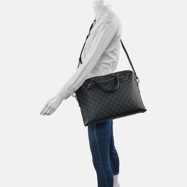 PORTE-DOCUMENTS Damier Graphite Coated Canvas Black