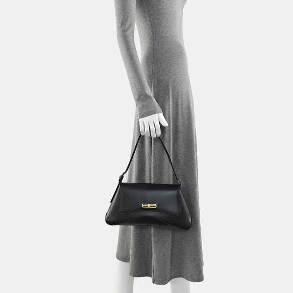 Calfskin Shoulder Bag Black