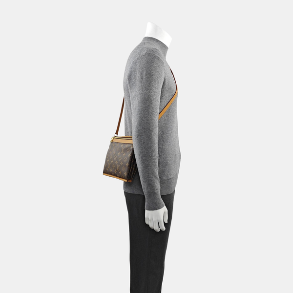 SAUMUR PM Monogram Coated Canvas Brown