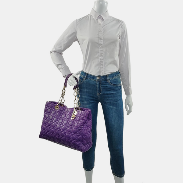 Dior Soft Cannage Calfskin Purple