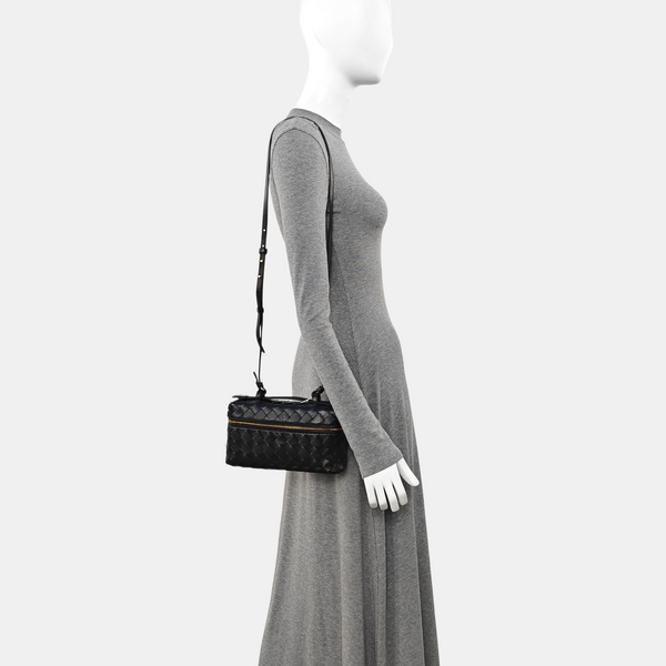 Calfskin Shoulder Bag Black