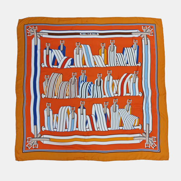 Mulberry Silk Silk Scarf Orange