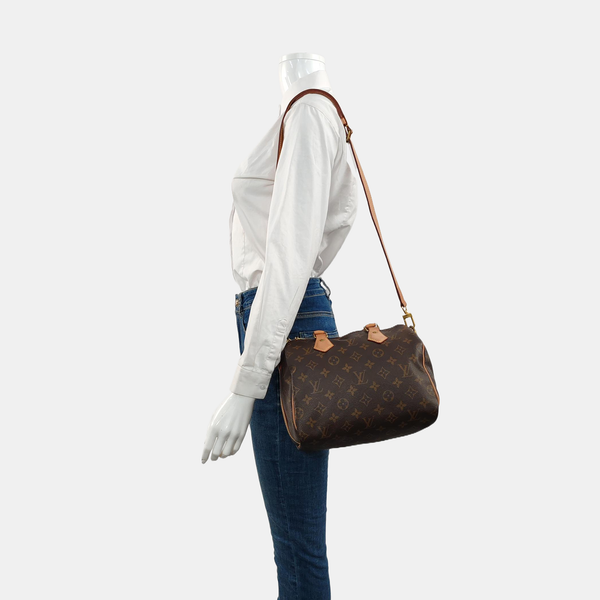 SPEEDY 25 Monogram Coated Canvas Brown