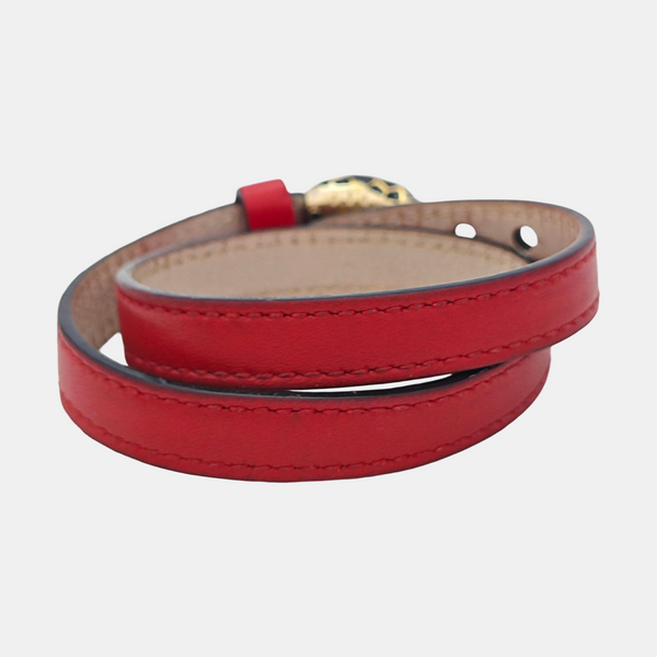SERPENTI Brass Red Bracelet