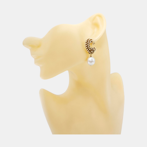 Metal Gold Stud Earrings