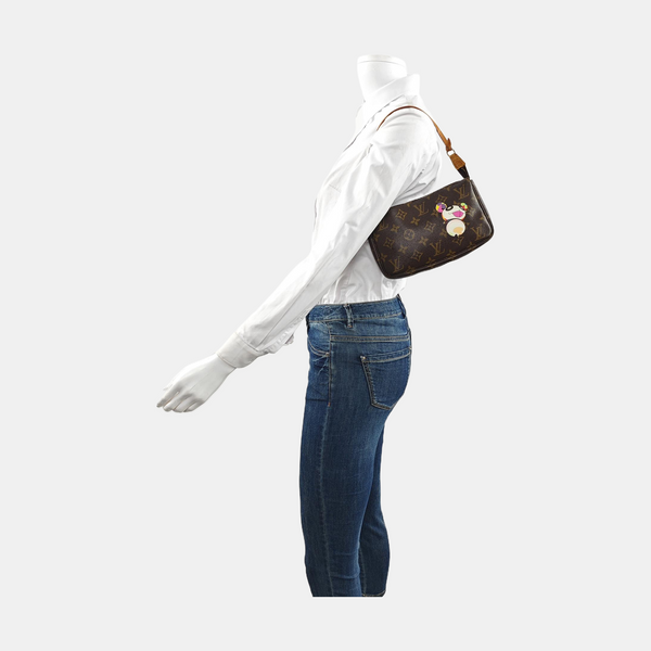 ACCESSOIRES GM Monogram Coated Canvas Brown
