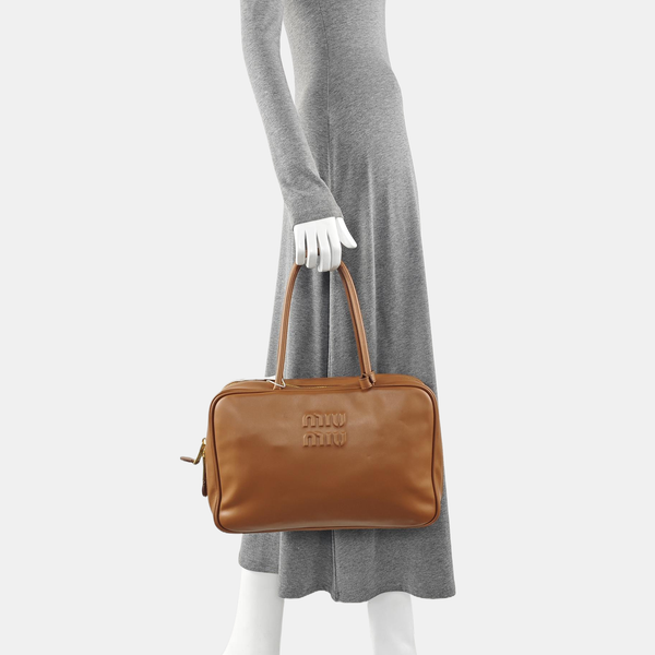 Beau Large Calfskin Brown
