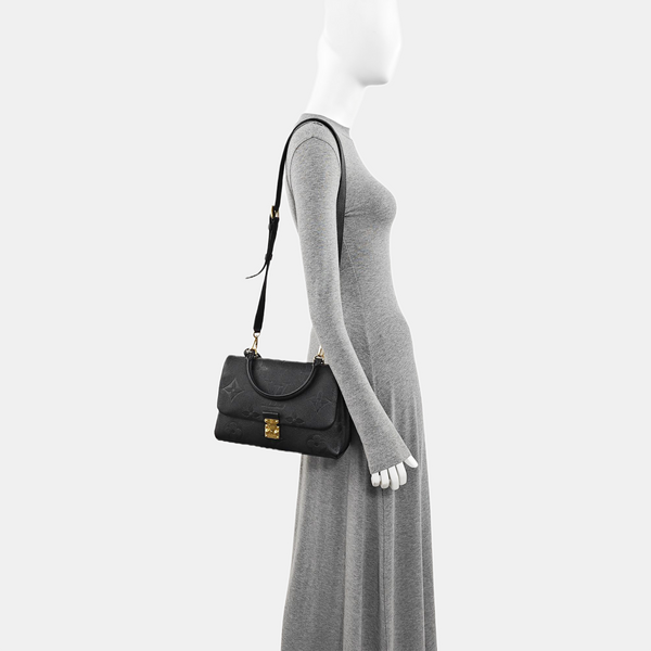 MADELEIN Monogram Calfskin Black