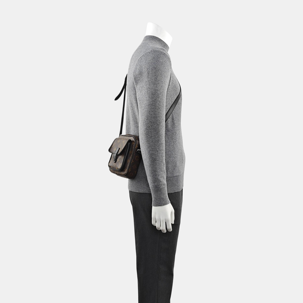 CHRISTOPHER Monogram Coated Canvas Brown