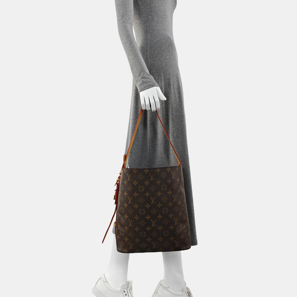 ALL IN GM Monogram Coated Canvas Brown